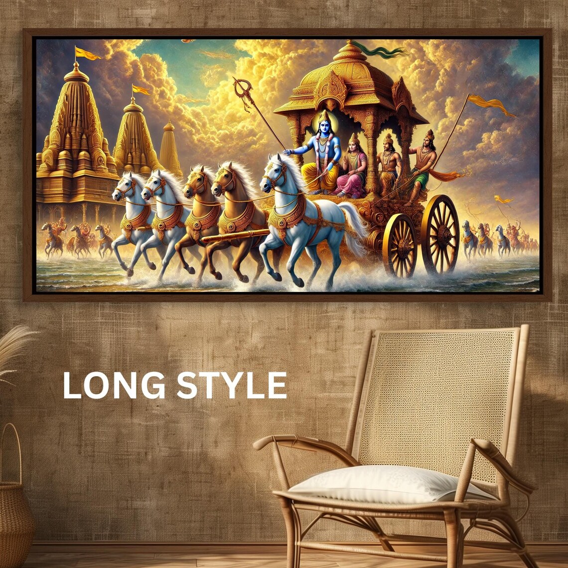 Mahabharata Indian Mythology Art Print, Cultural Decor - Image 5