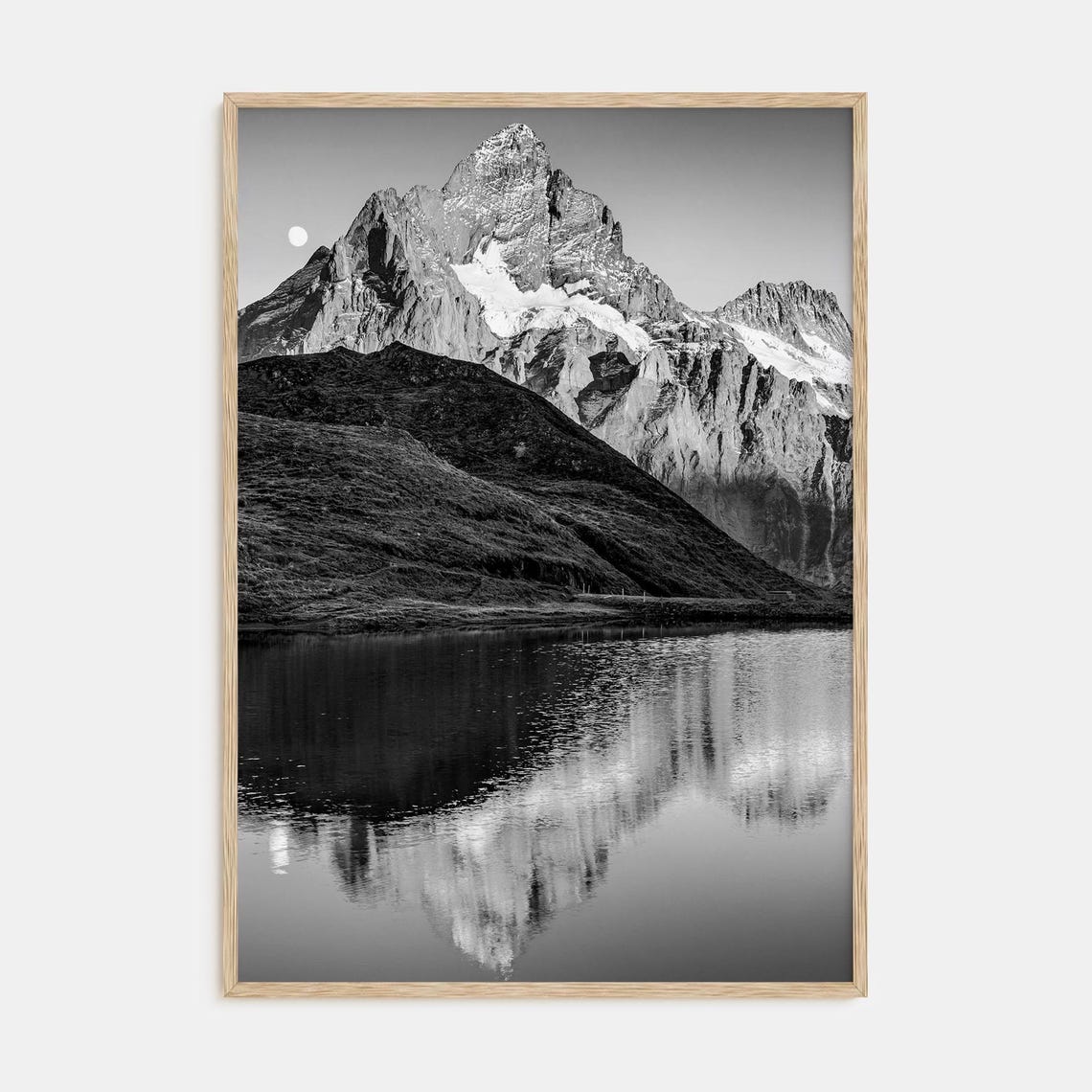 Fine Art Mountain Landscape Print Black White Photography Poster Nature Wall Art Decor For Home Or Office
