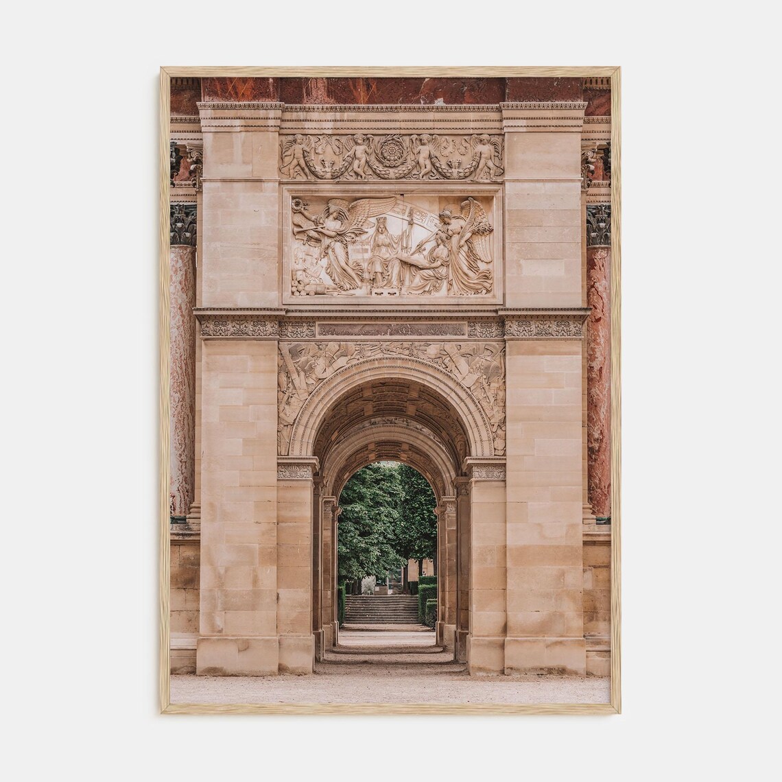 Arc de Triomphe du Carrousel Paris France Landmark Color Poster