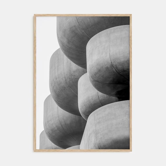 Fine Art Architecture Print Black White Photography Poster Modern Home Decor Wall Art Minimalist Design