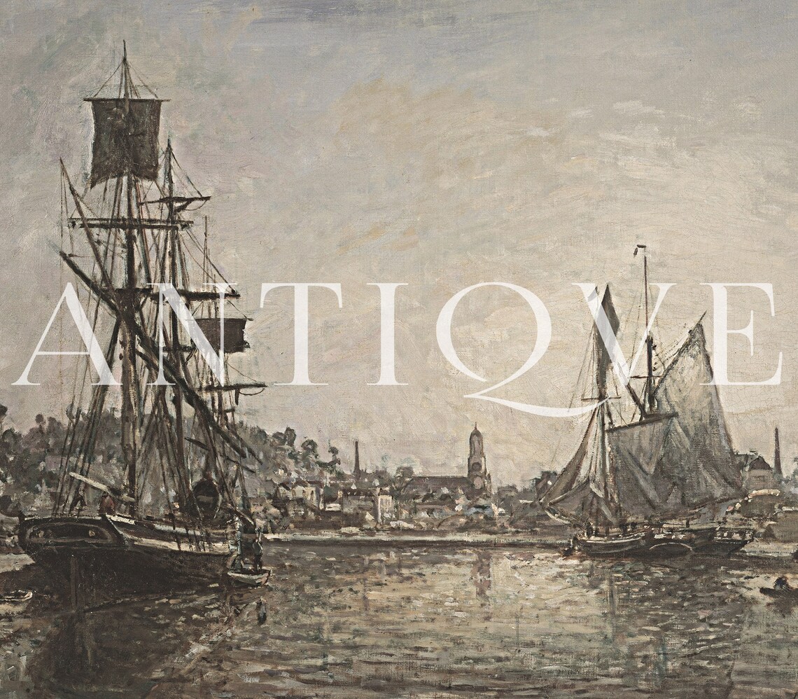 Vintage Nautical Ocean Art Print, Antique Sea Artwork - Image 2