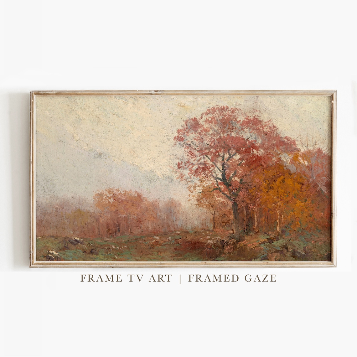 Autumn Fall Painting Art Print, Seasonal Decor