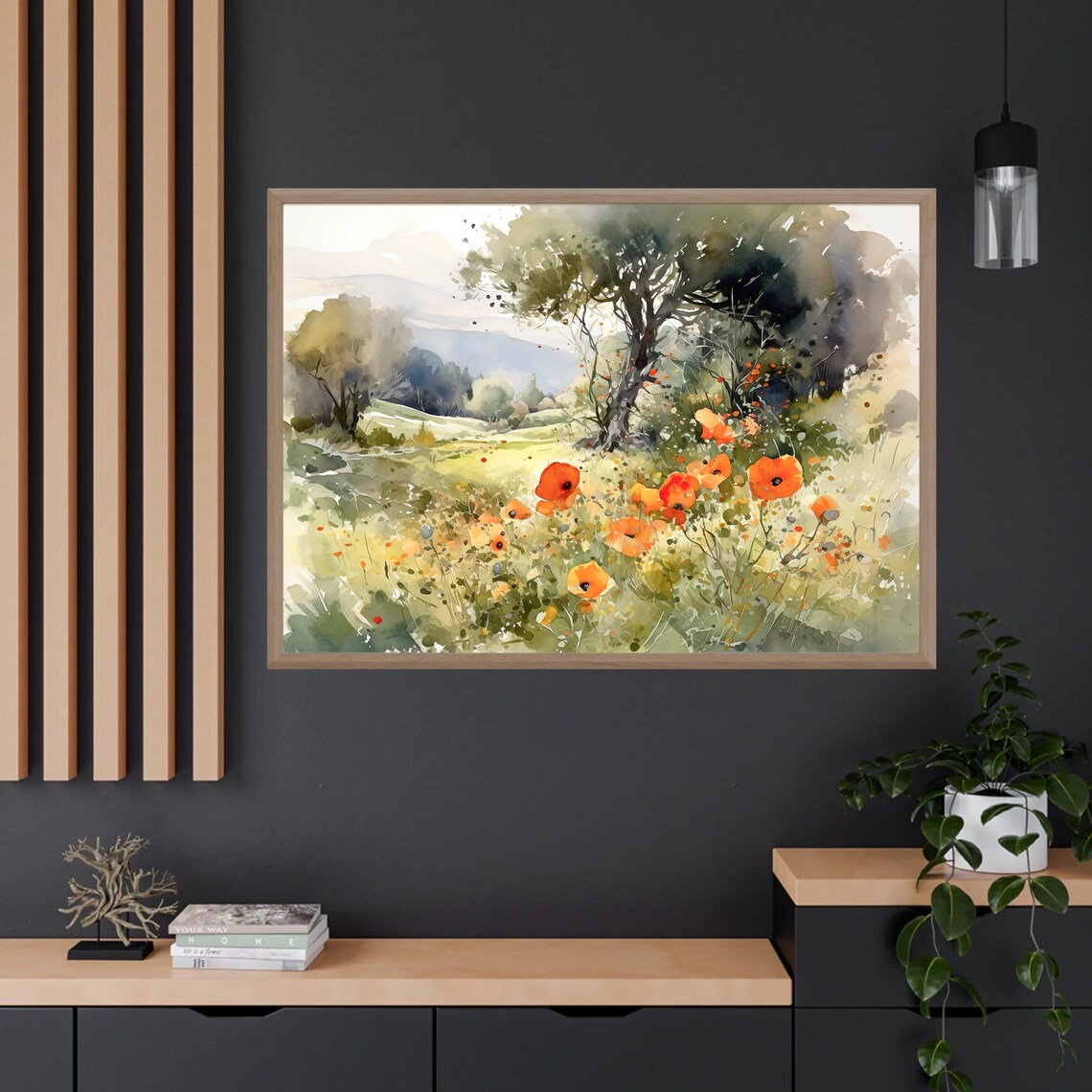 Countryside Field Landscape, Farmhouse Art Print - Image 4