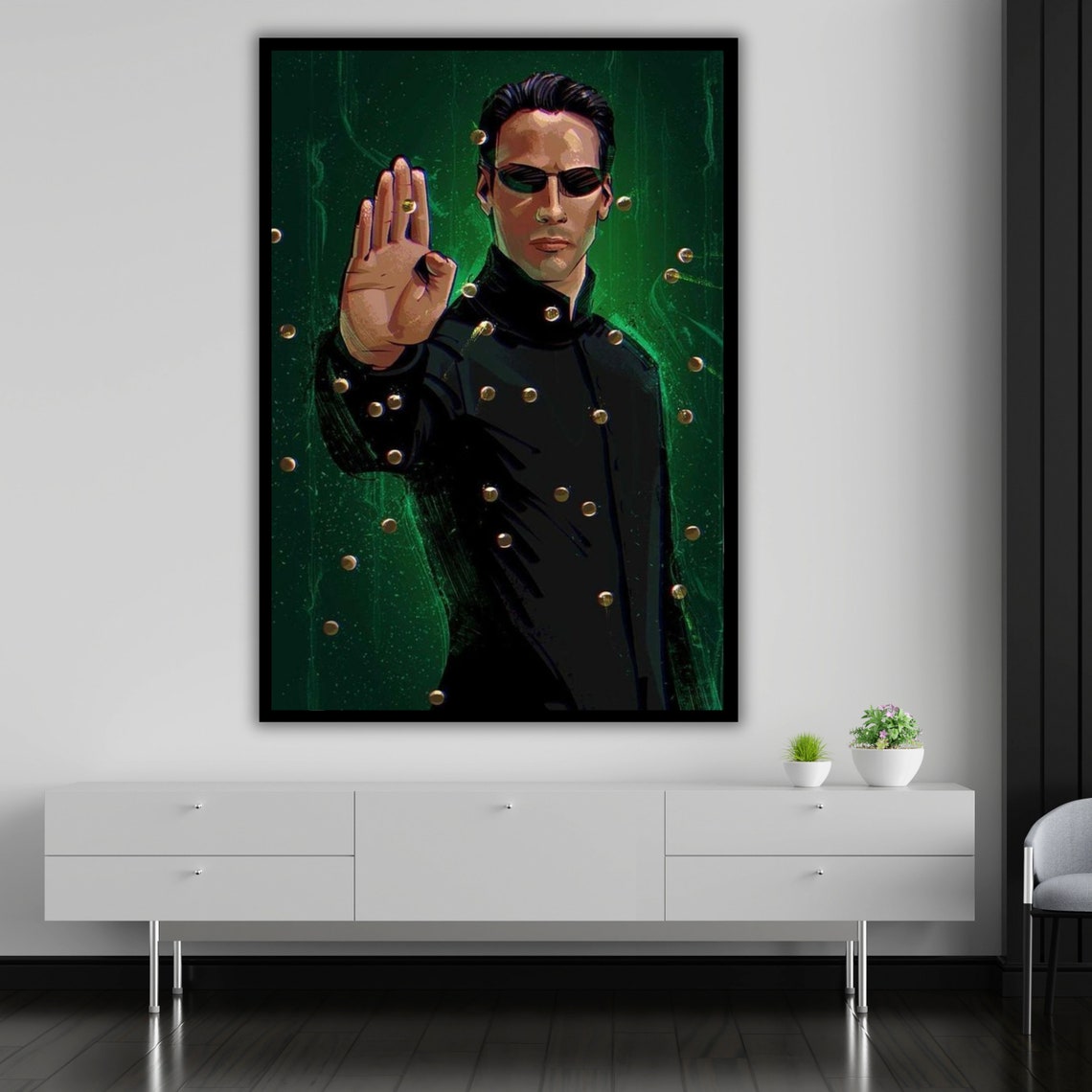 Matrix Abstract Modern Art Print - Image 2