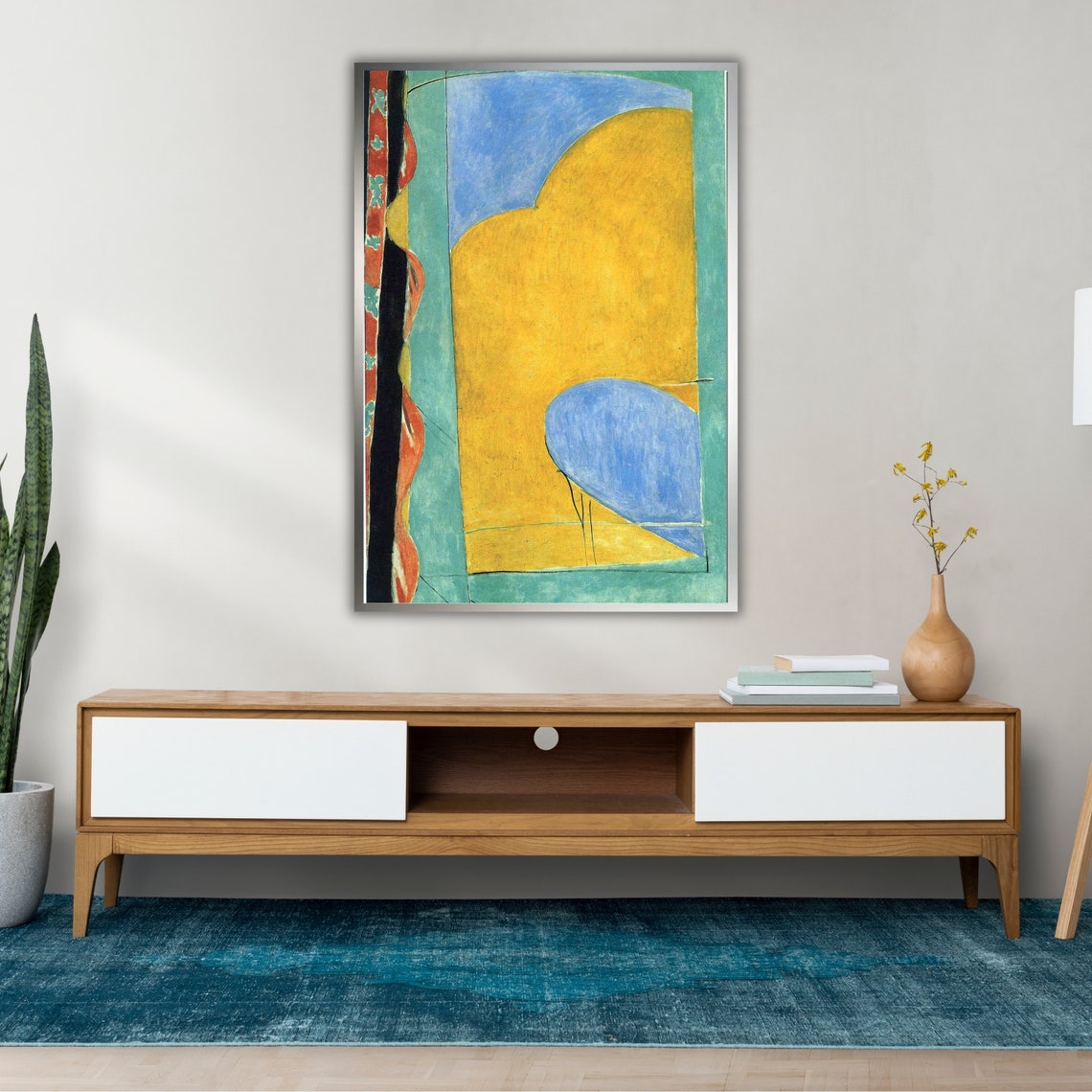 Henri Matisse Along Time Alone Wall Art Ready To Hang Wall Art Modern Abstract Art Minimalist Home Decor - Image 2