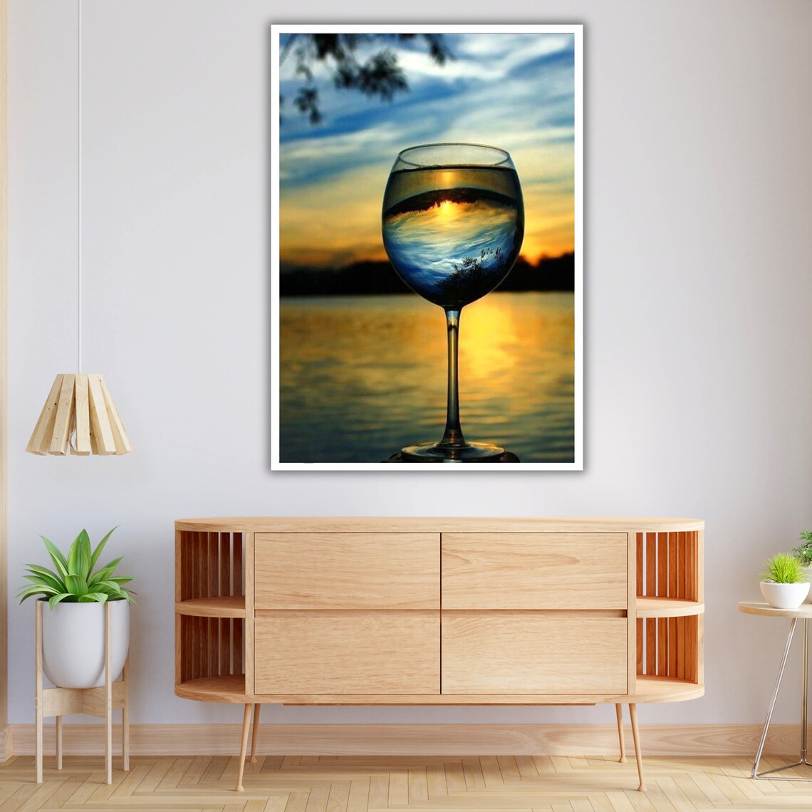 Sunshine Landscape Art Print, Sunset Nature Decor - Image 4