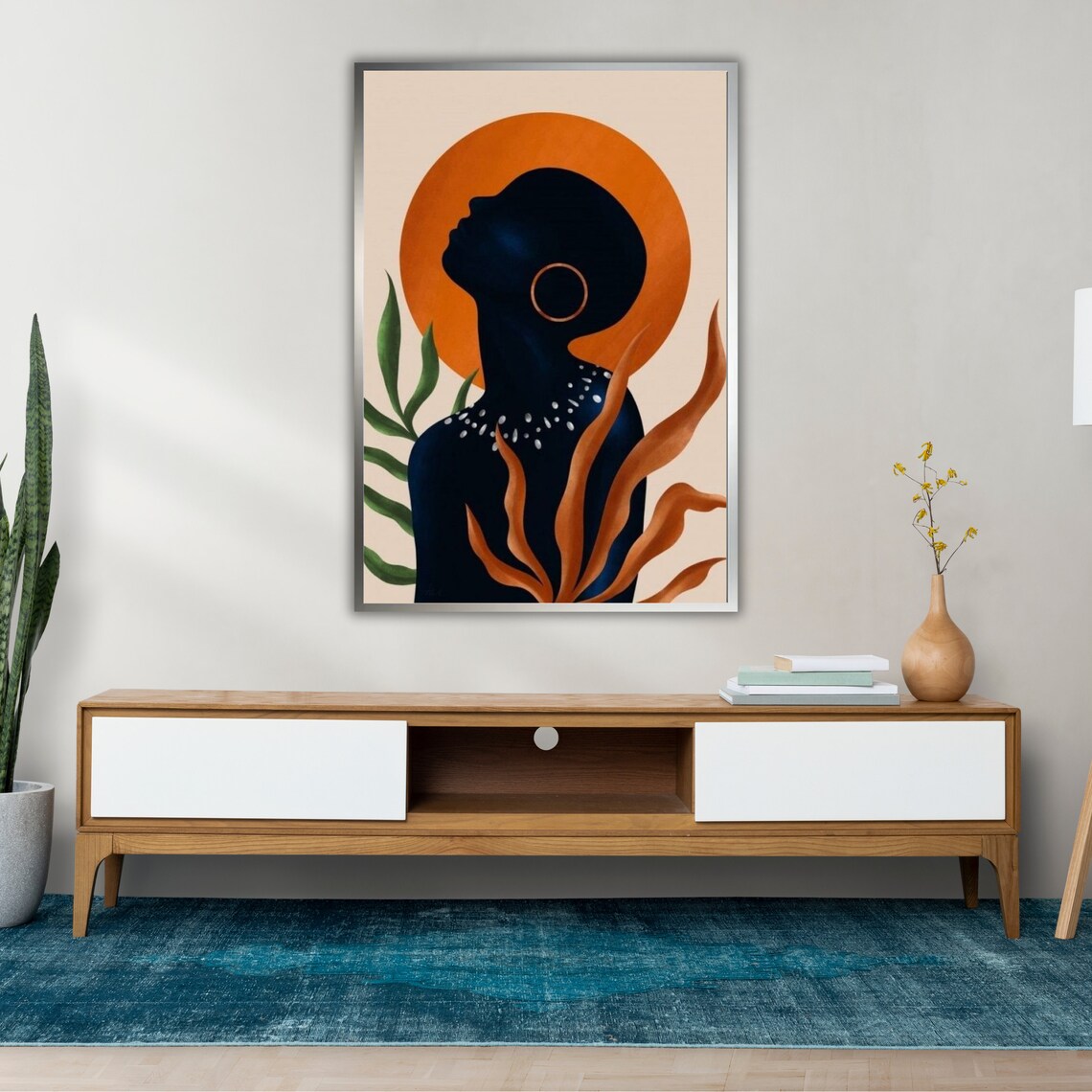 Abstract Modern Art Print, Contemporary Painting - Image 2