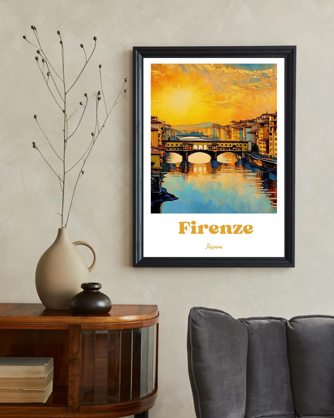 Florence Travel Poster, Tuscany Art Print - Image 2