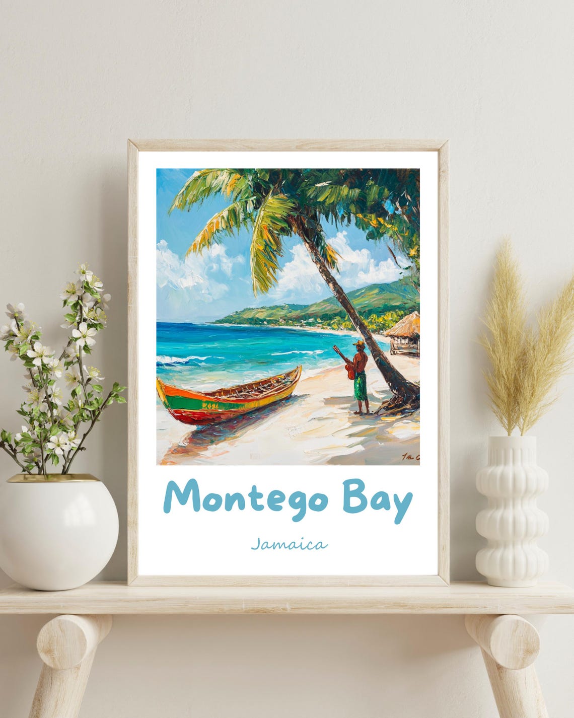 Montego Bay, Jamaica Travel Poster