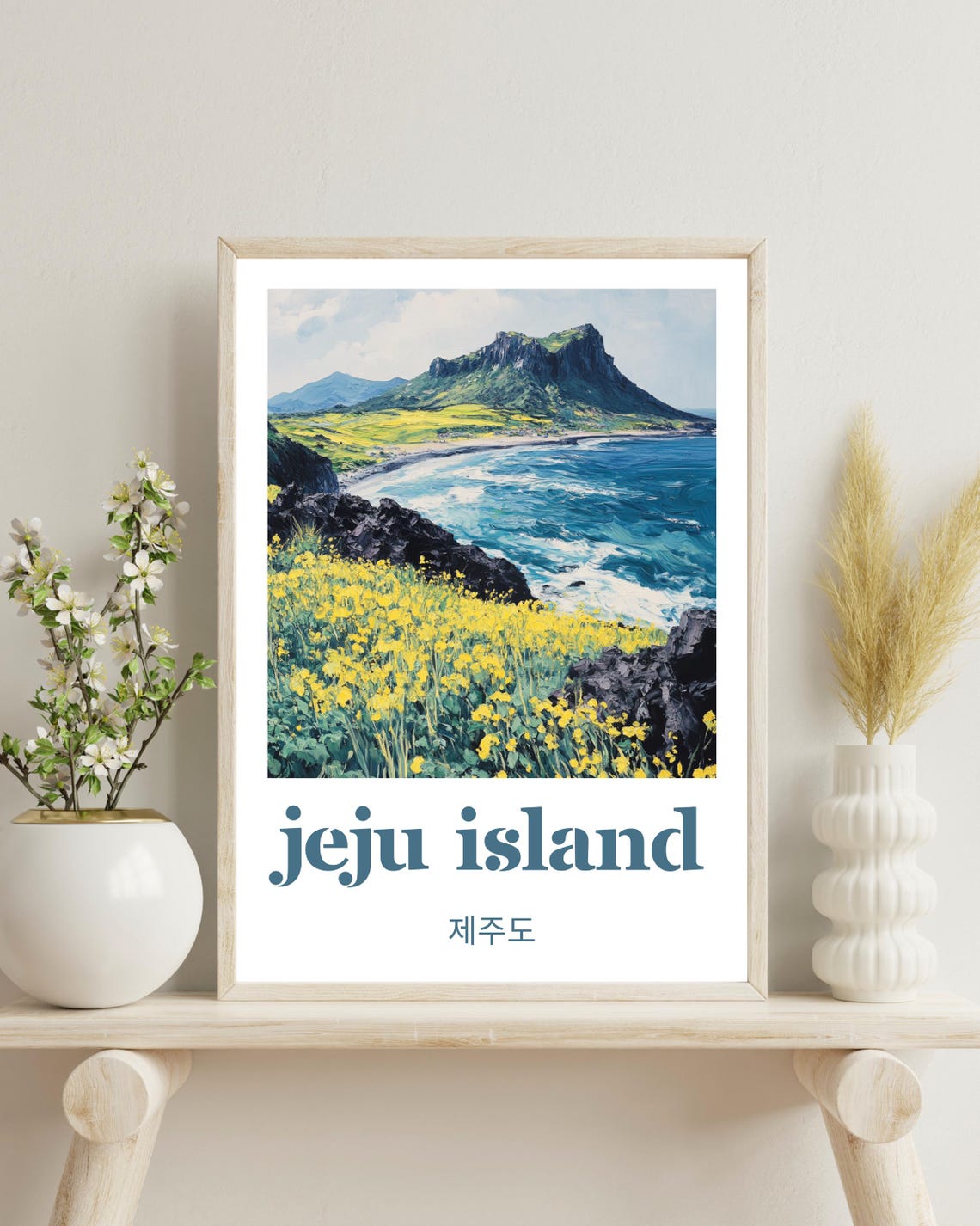 Jeju Island, South Korea Travel Poster
