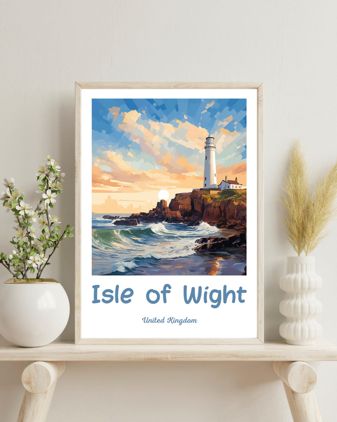 Isle Of Wight Travel Poster, England Gift