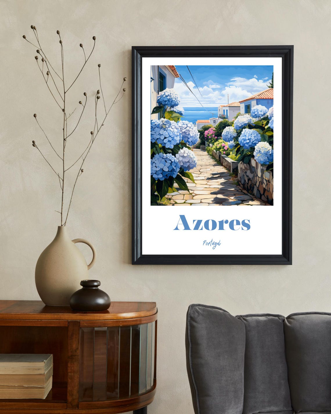 Azores Portugal Travel Poster, Christmas Gift - Image 2