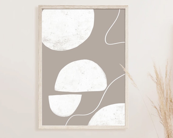 Geometric Abstract Print Print Mid Century Art Abstract Wall Art Minimalist Print Living Room Wall Art Abstract Wall Decor