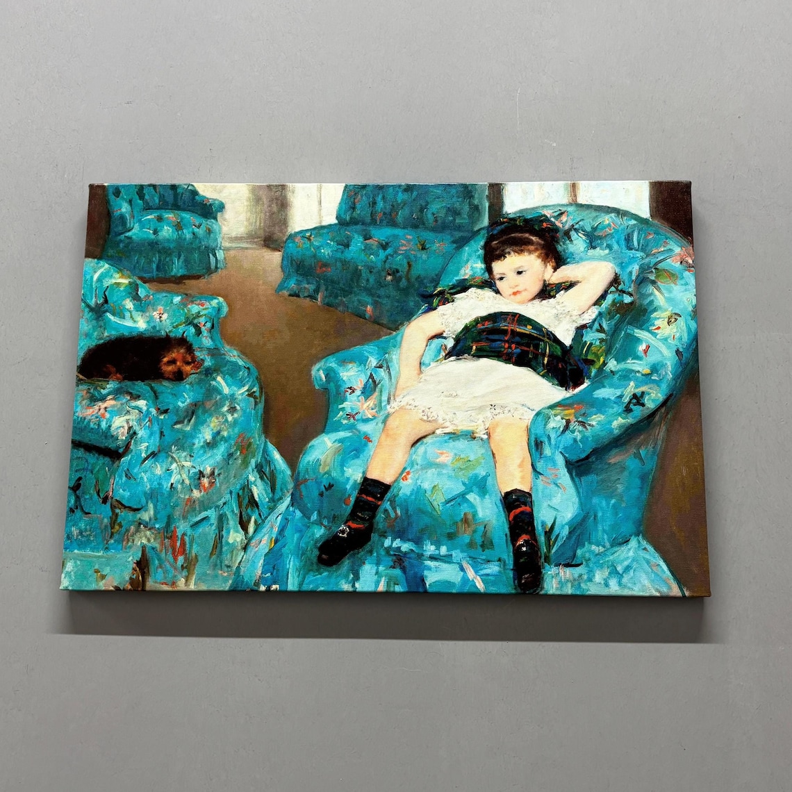 Mary Cassatt Little Girl In A Blue Armchair Art Print