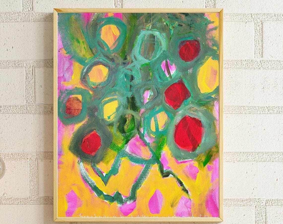Modern Art Prints Abstract Art Original Painting Large Contemporary Art Colorful Print Bold Art Print Abstract Print Vibrant Artwork