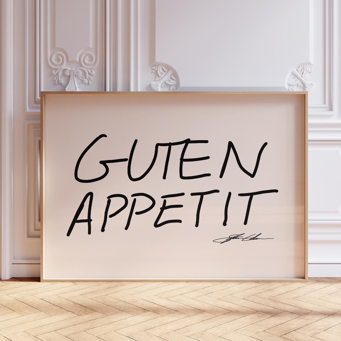Guten Appetit Mid-Century Typography Art Print