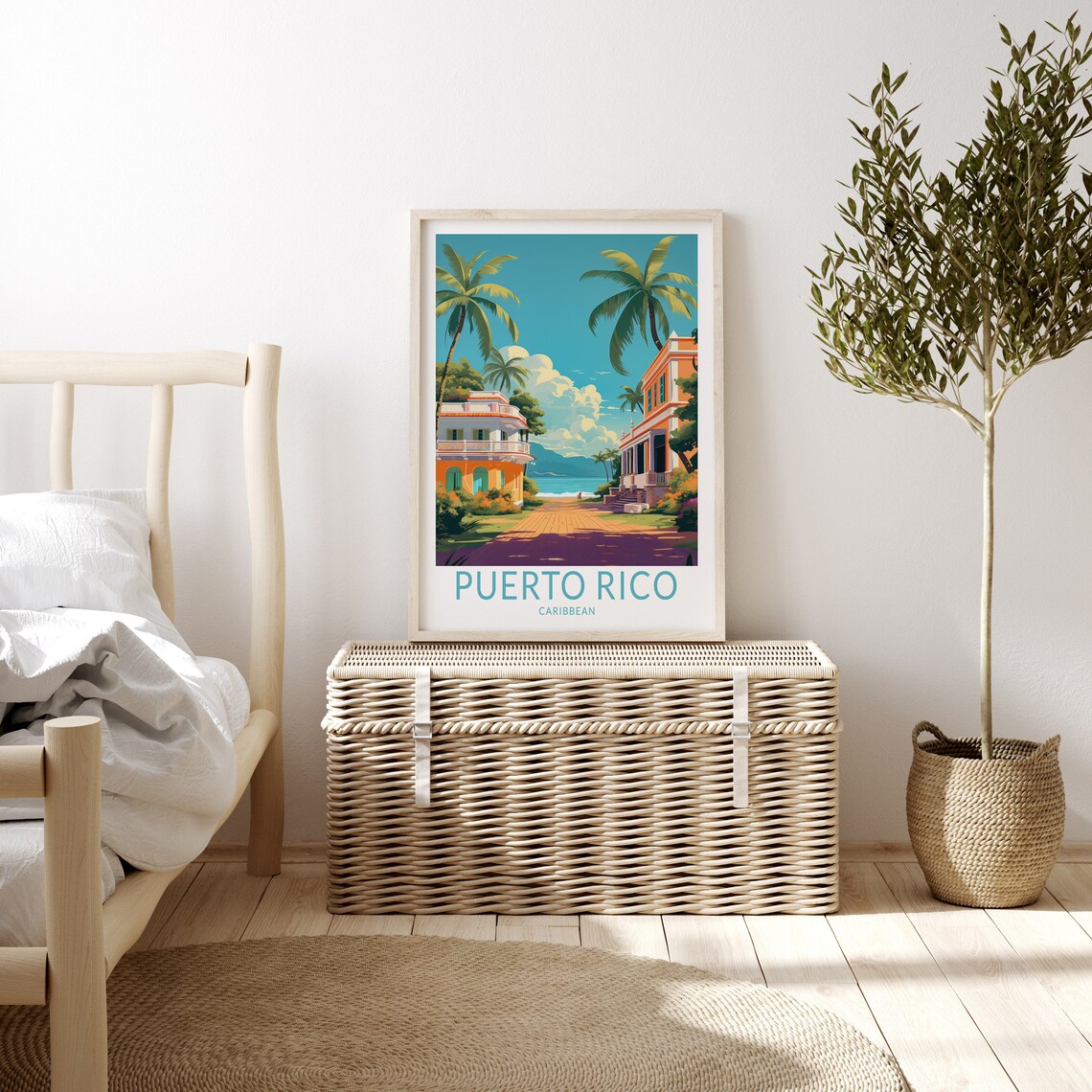 Puerto Rico Travel Poster, Caribbean Island Art Print - Image 3