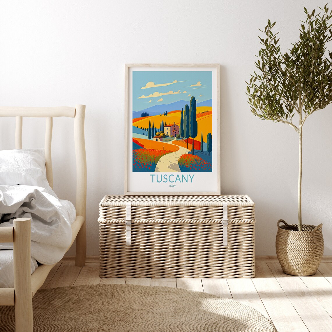 Tuscany Italy Travel Poster, Europe Wall Art Print - Image 3