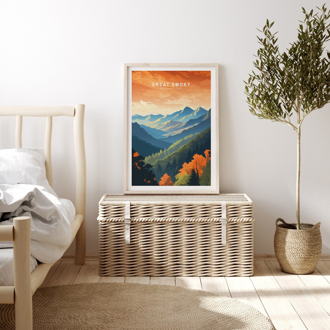 Great Smoky National Park Travel Poster, Wall Art - Image 3
