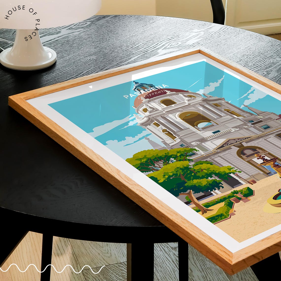 Pasadena California Historic City Hall Tower Blue Sky Poster - Image 3