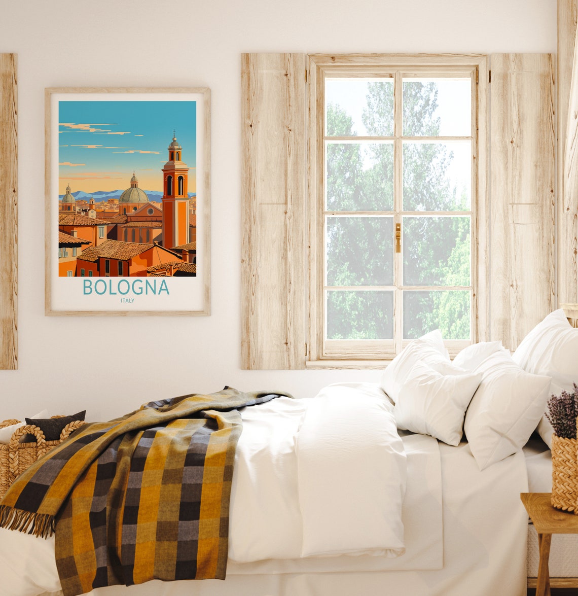 Bologna Travel Poster Bologna Italy Wall Art Italy Travel Home Decor Wall Art City Travel Poster Gifts Bologna Poster - Image 2