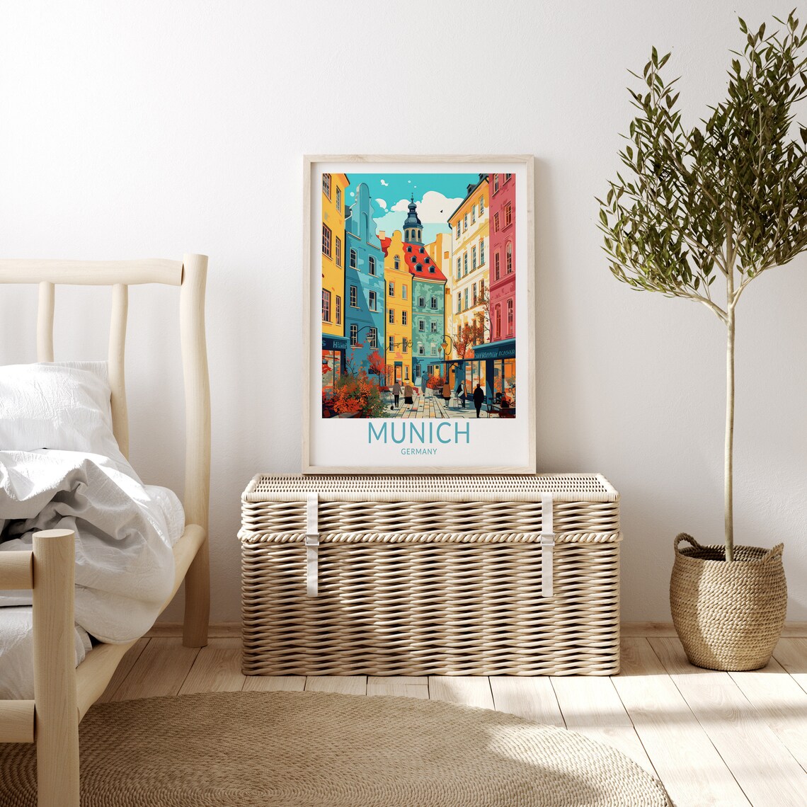 Munich Germany Travel Poster, Europe Travel Art Print - Image 3