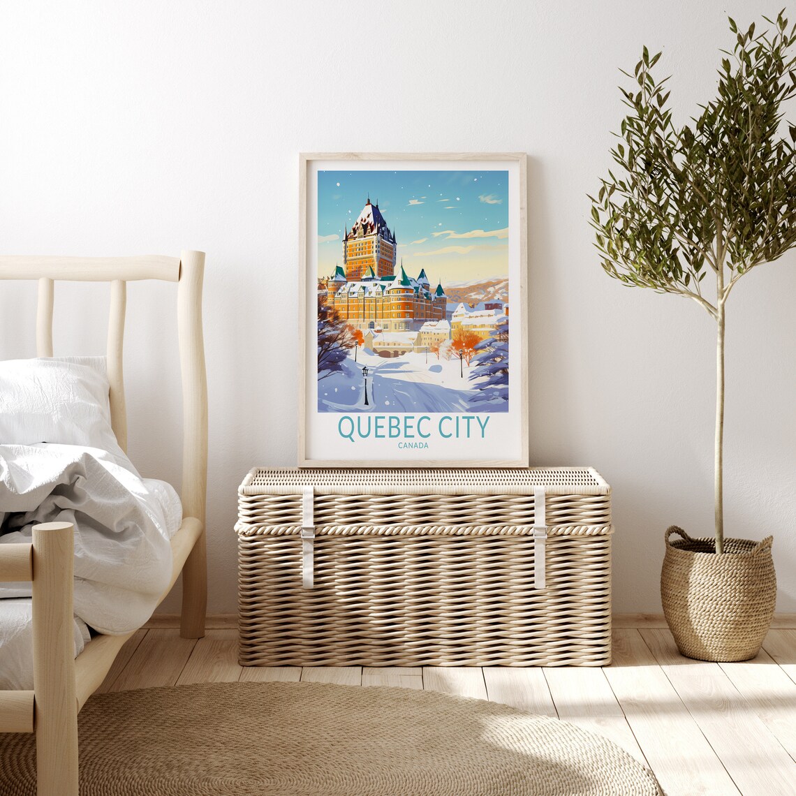 Quebec City Travel Poster, Fairmont Le Château Frontenac - Image 3