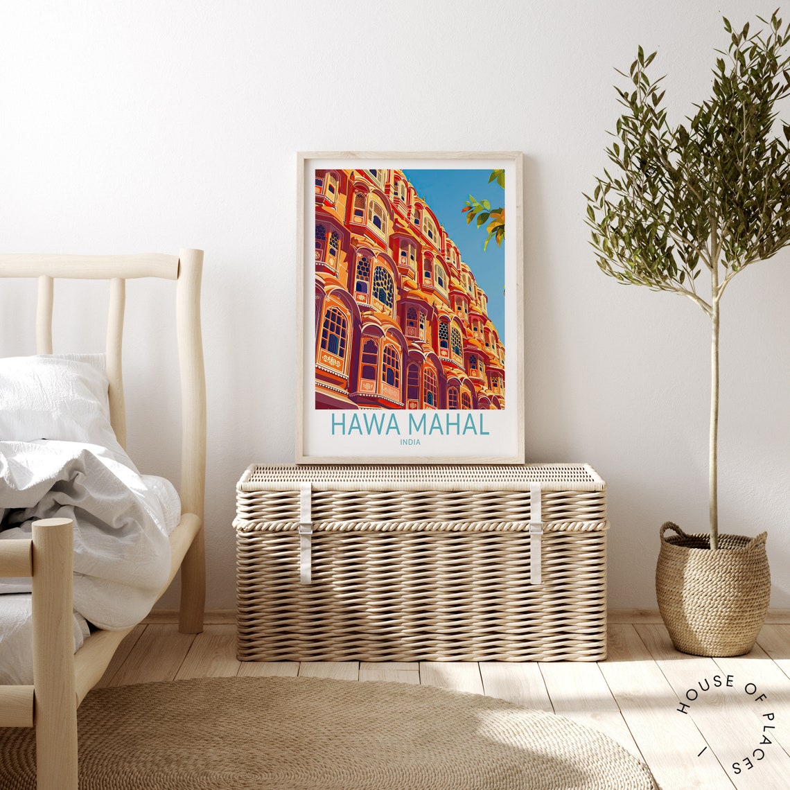 Hawa Mahal Travel Poster India Wall Art Print Hawa Mahal Palace Poster India Hawa Mahal Travel Print Home Decor Wedding Gifts - Image 4