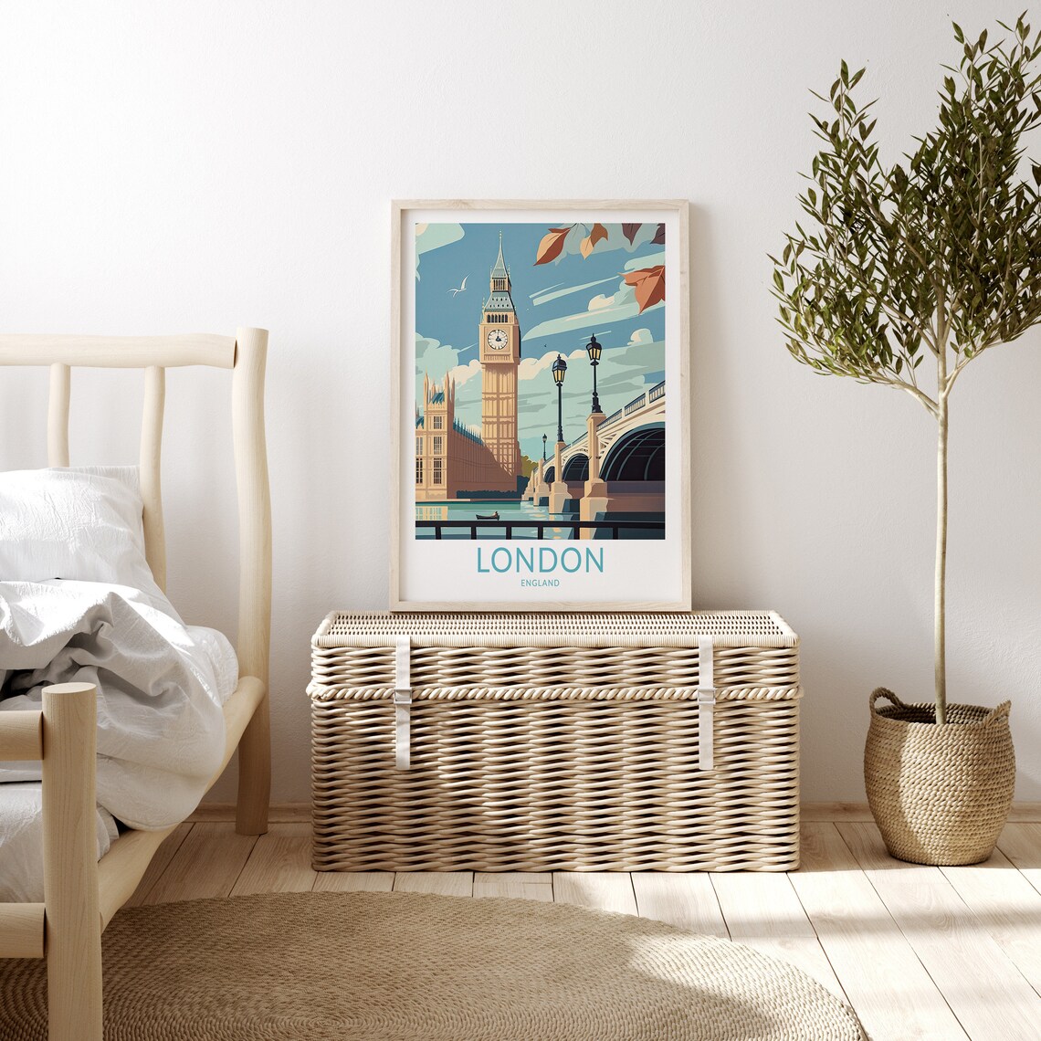 London Big Ben England Travel Poster, Wall Decor - Image 3