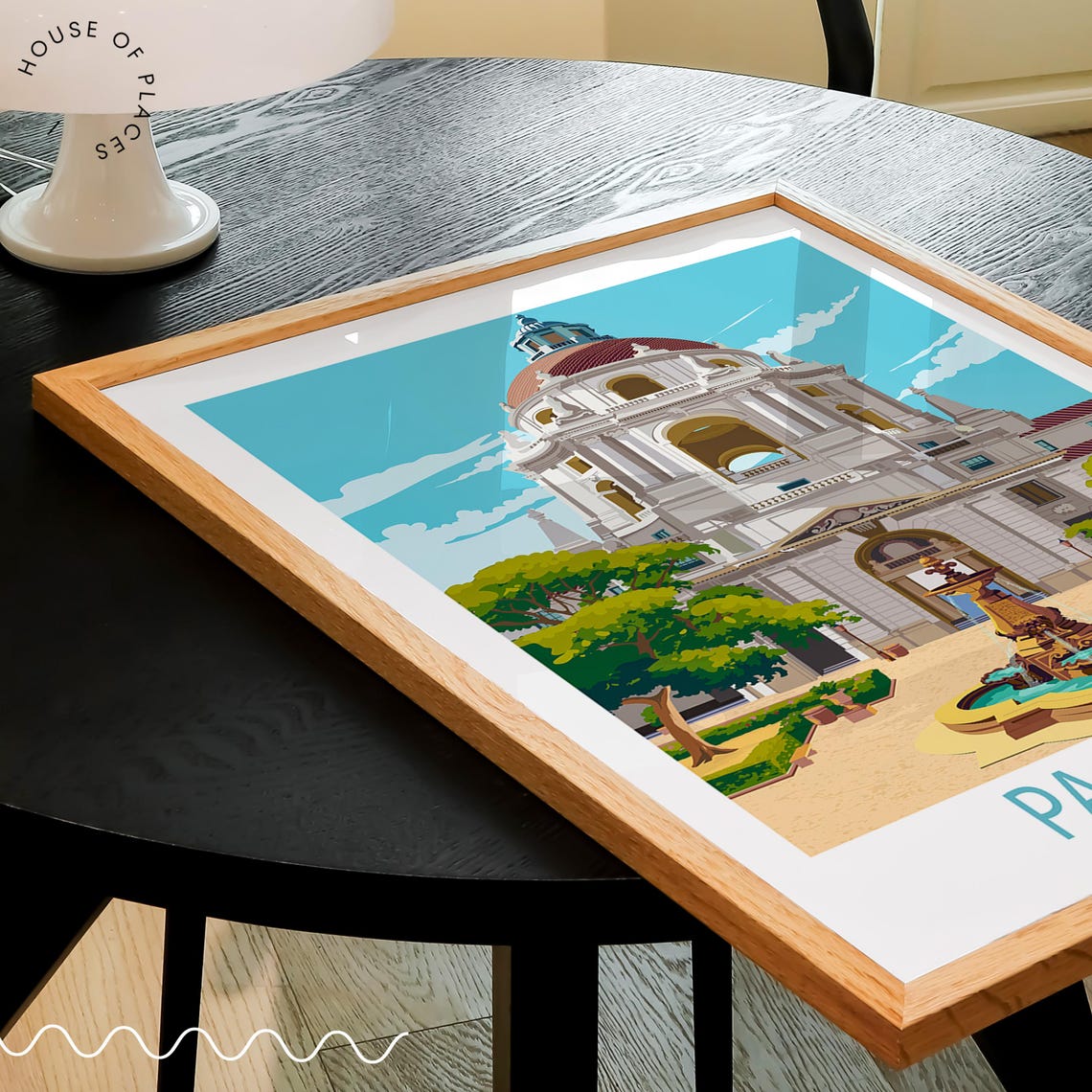 Pasadena California City Hall Fountain Courtyard Sunny Day Poster - Image 3