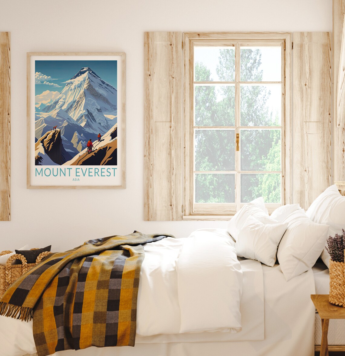 Mount Everest Travel Poster, Mountain Wall Art Print - Image 2