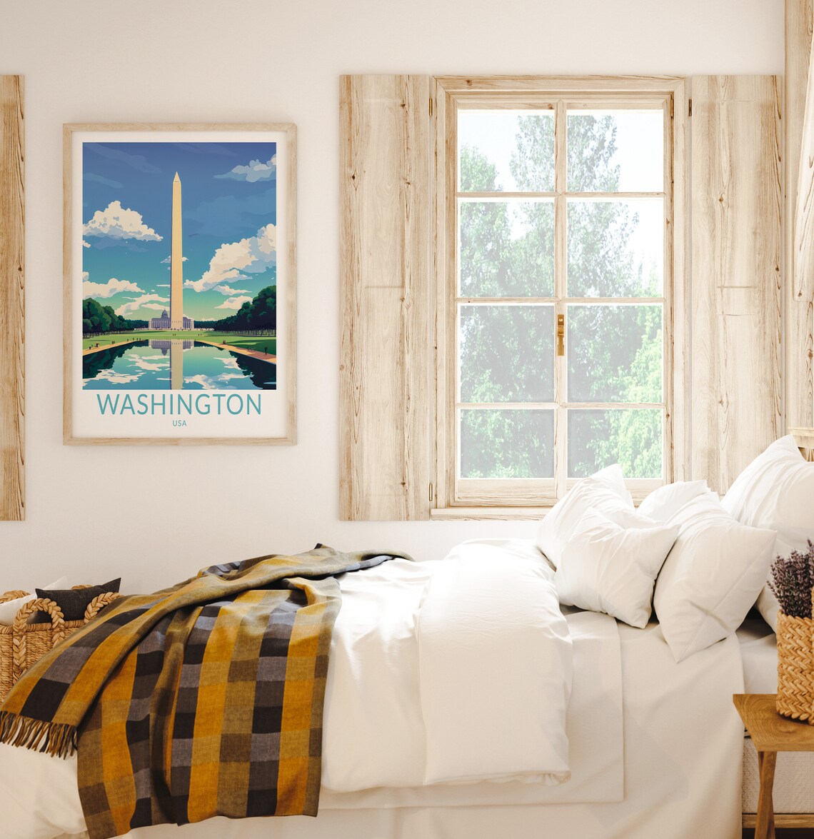 Washington Dc Travel Poster, Travel Home Decor - Image 2