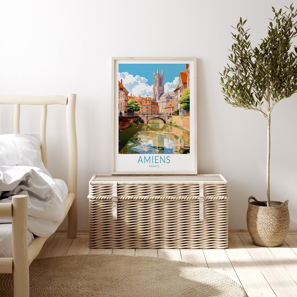 Amiens France Travel Poster, City Wall Art Print - Image 3