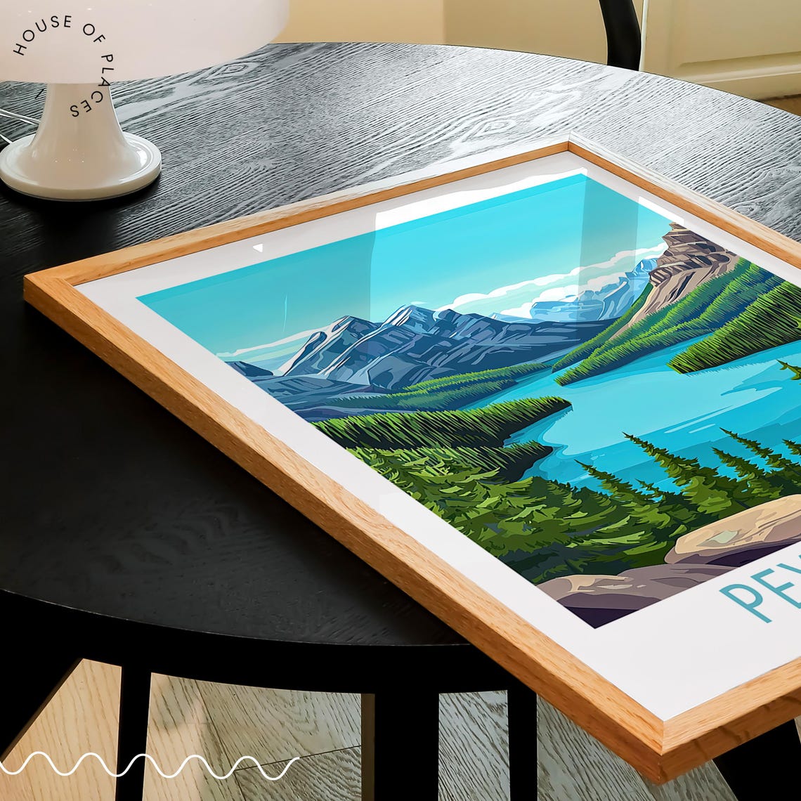 Peyto Lake Canada Bright Turquoise Mountain Valley Forest View Poster - Image 3