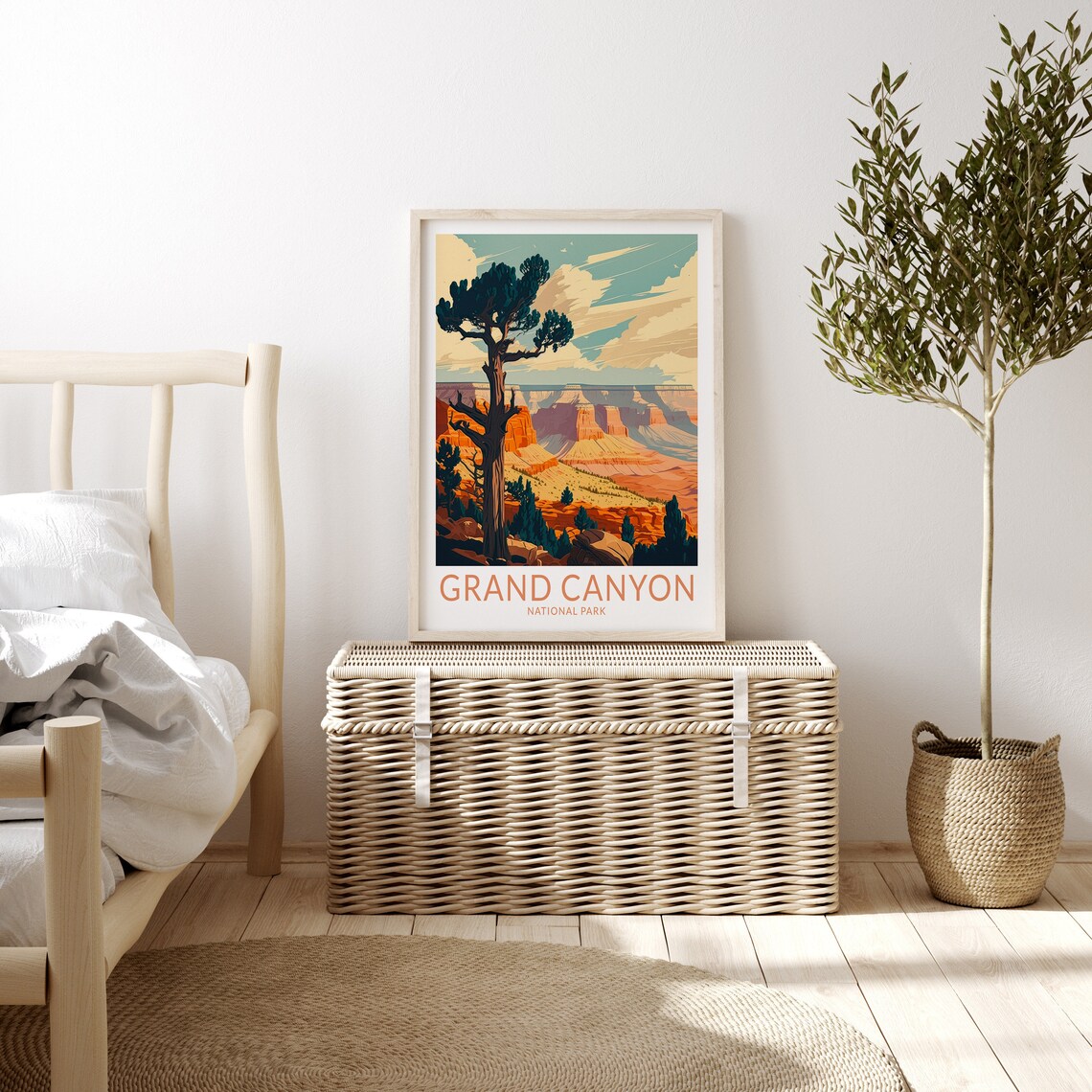 Grand Canyon National Park Travel Poster, Canyon Wall Art - Image 3