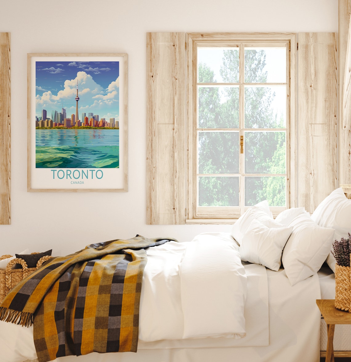 Toronto Skyline Travel Poster, Canada City View - Image 2