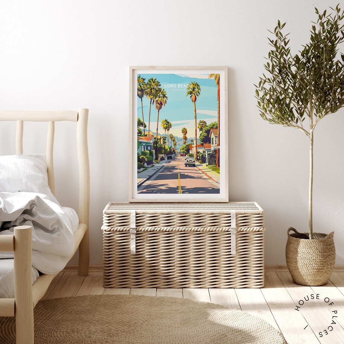 Long Beach California Travel Poster, City Print - Image 4