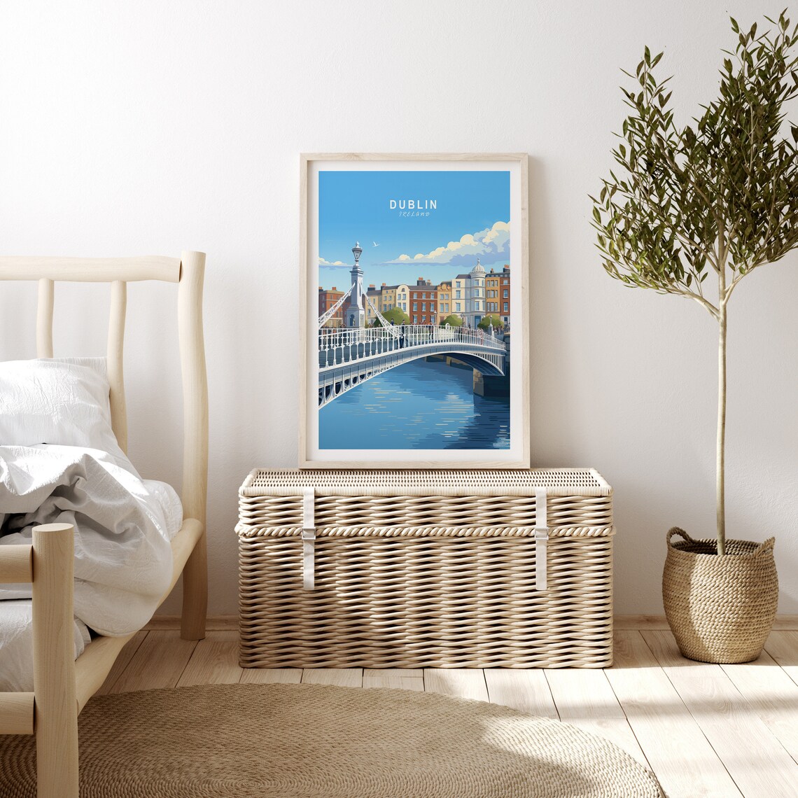 Dublin Ireland Travel Poster, Custom Travel Print - Image 3