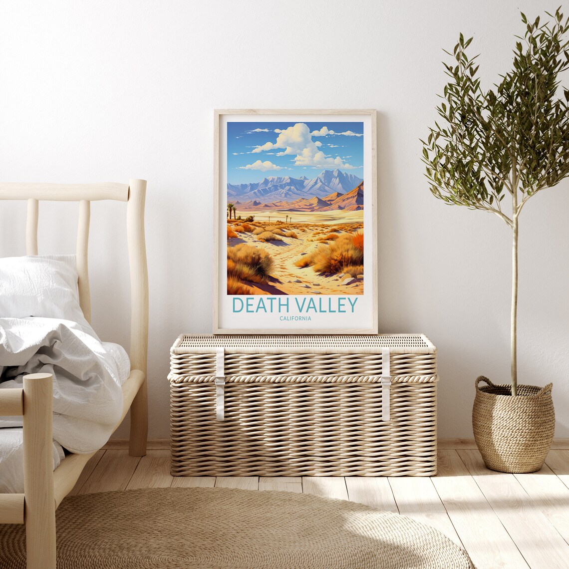 Death Valley National Park Travel Poster Art Print - Image 3