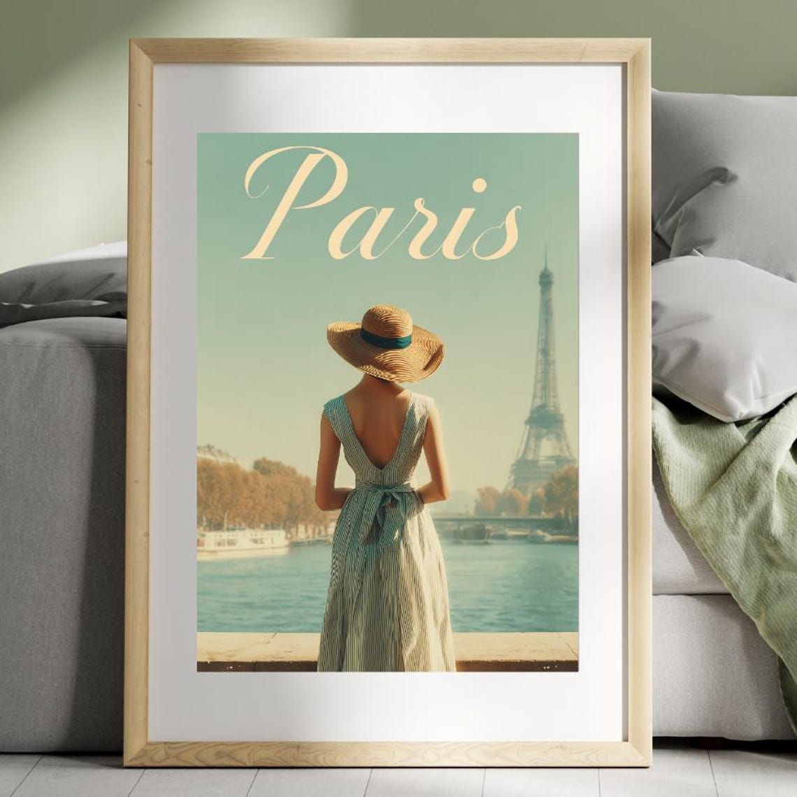 Paris Vintage Travel Poster