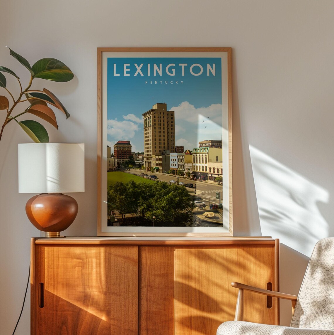 Lexington Kentucky Vintage Travel Poster