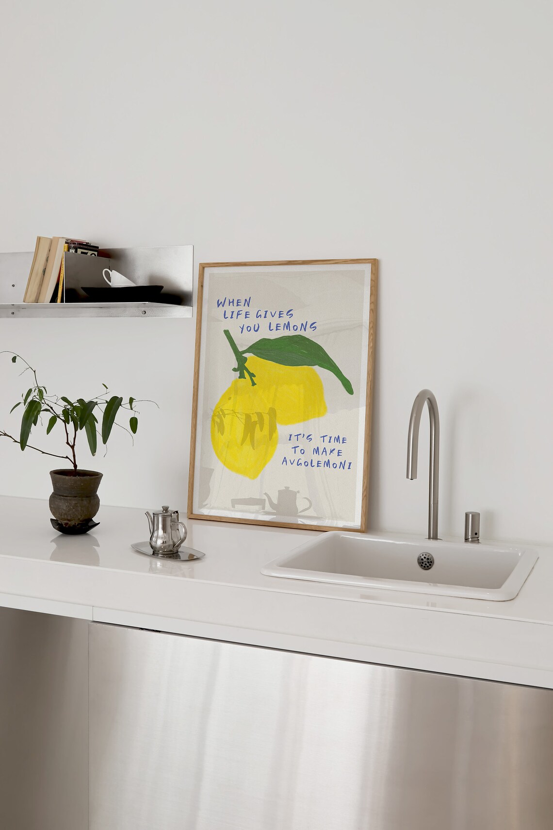 When Life Gives You Lemons, Retro Kitchen Art Print - Image 4