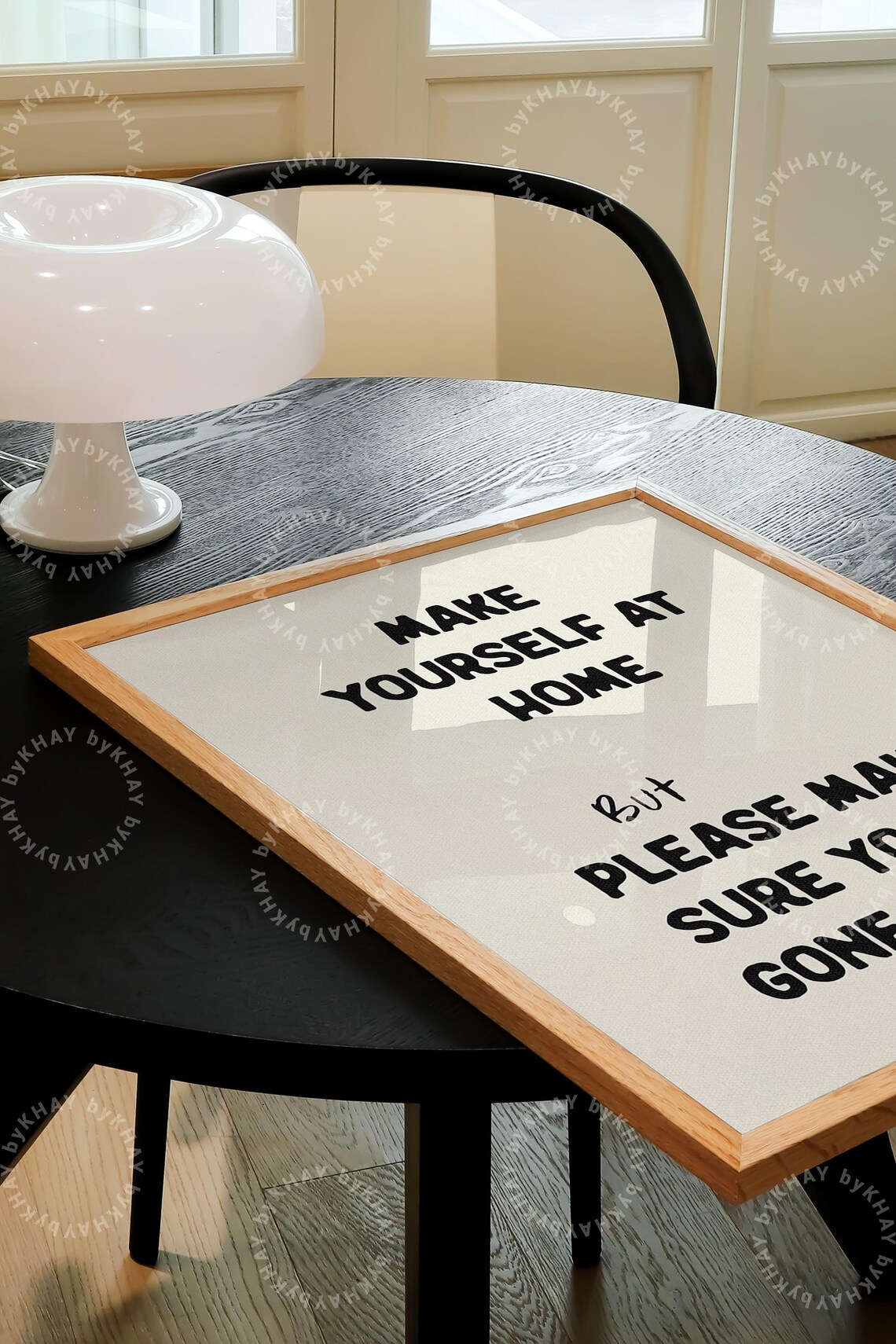 Please Be Gone By 8pm Quote Poster, Entryway Humor - Image 4