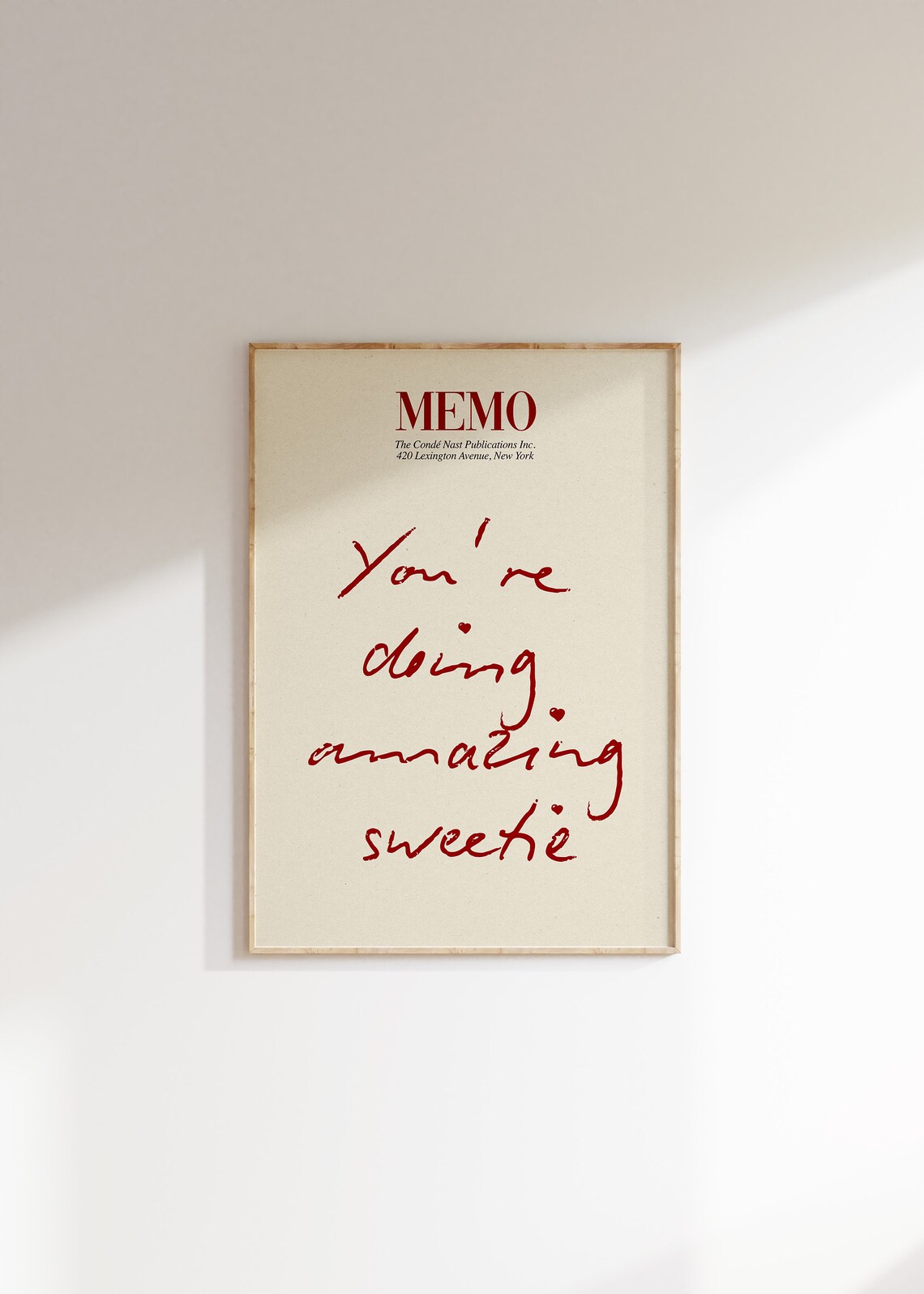 Guest Check You’re Doing Amazing Poster, Retro - Image 4