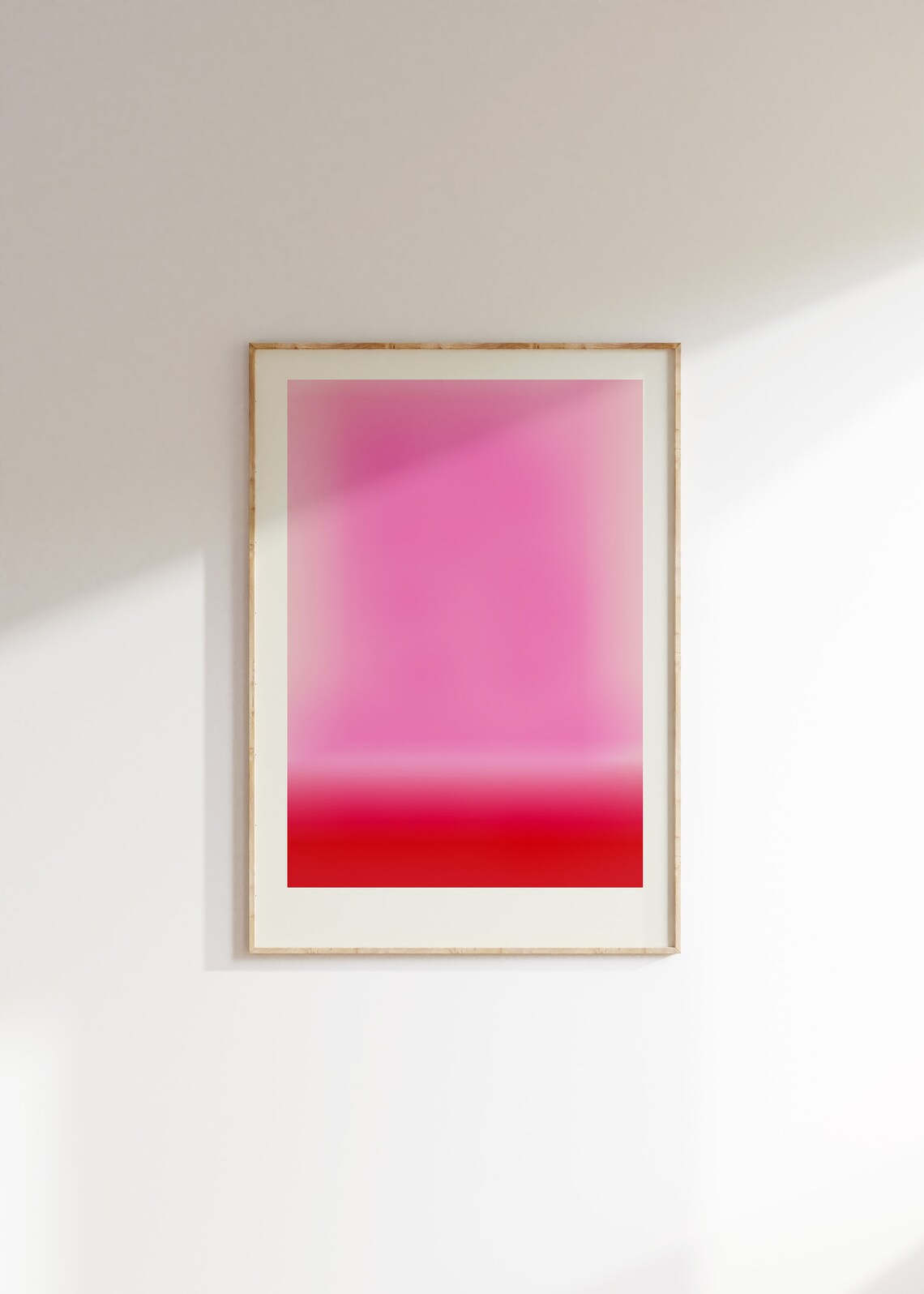 Abstract Hot Pink Gradient Art Print, Y2K Maximalist - Image 4