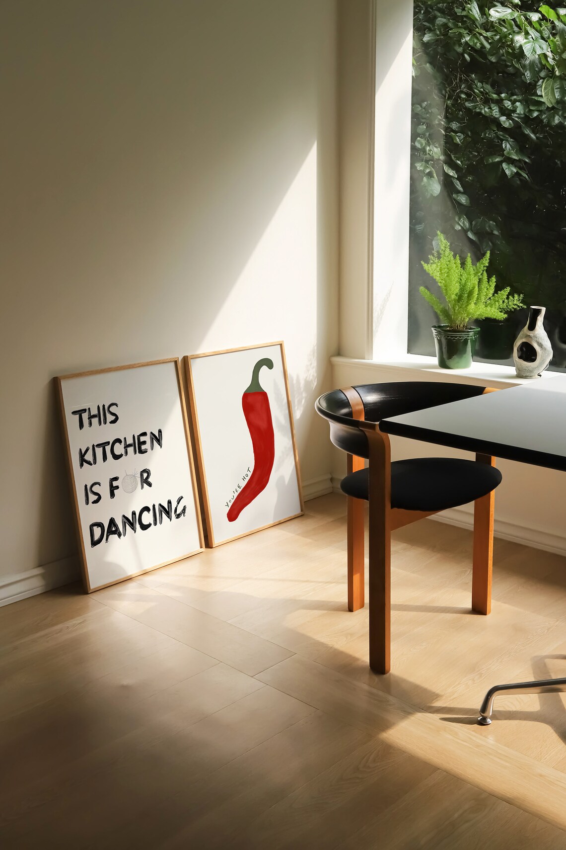 This Kitchen Is For Dancing Retro Disco Ball Art Print - Image 3