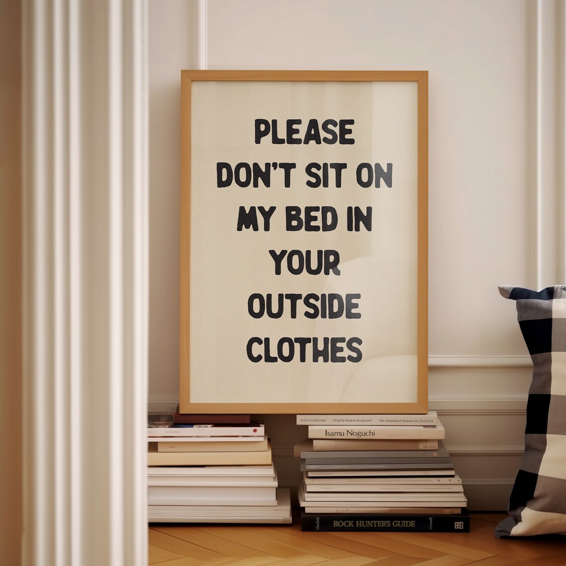Please Don't Sit On My Bed, Funny Bedroom Typography - Image 2