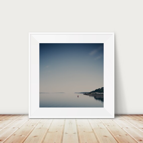 Firth Of Clyde Calm Water Scottish Coastal Minimalist Photo Print