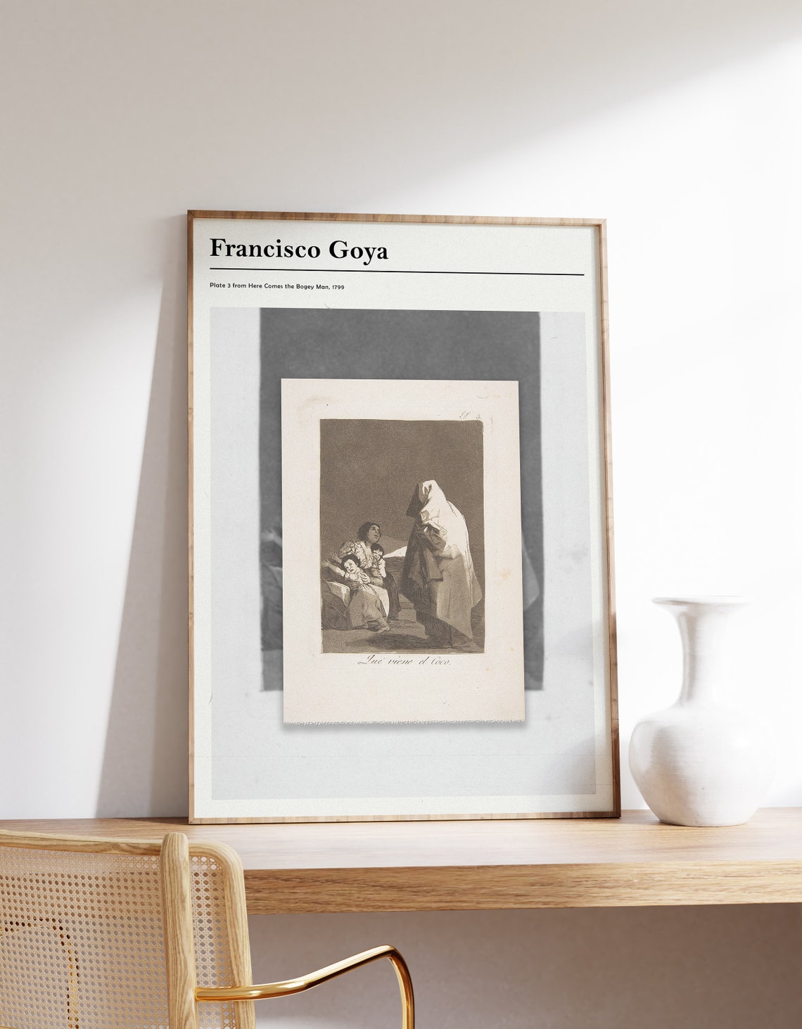 Francisco Goya Here Comes the Bogey Man 1799 Etching Art Poster