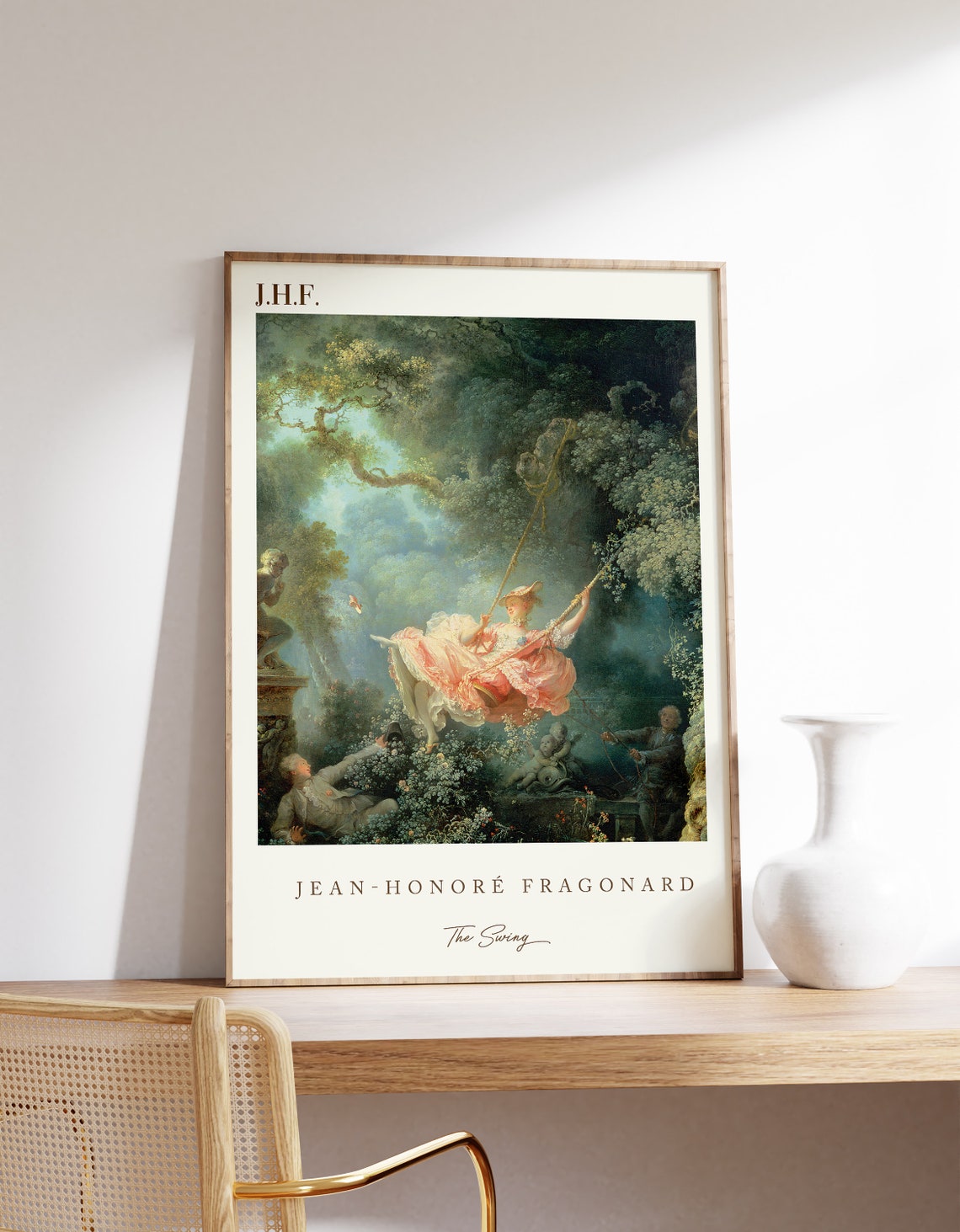 Jean Honore Fragonard The Swing Rococo Masterpiece Exhibition Poster